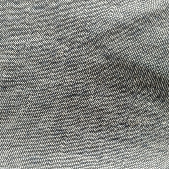 J. Jill Love Linen Cropped Straight Leg Pants Blue SZ M Petite - Picture 3 of 9